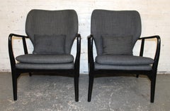 Pair of Mid-Century Style Armchairs attr Madsen & Schubell
