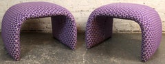 Pouf « Waterfall » de style milieu du siècle (simple)