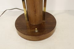 1960s Floral Table Lamp w/ Globes
