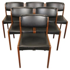 Lot de six chaises en teck de Bramin Mobler - Fabriqué au Danemark