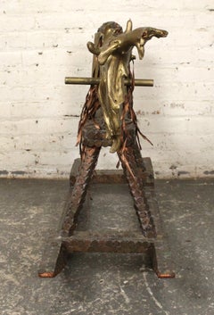 Handmade Penny Covered Rocking Horse