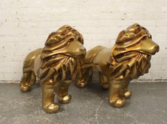 DJ Khalid Gold Lion Sculpture