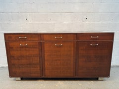 Vintage Modern Walnut Office Credenza