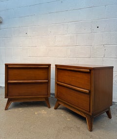 Mid-Century "Distinction" Walnut Night-Stands by Unagusta