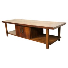 Mid-Century Modern multitiered Walnut Coffee Table