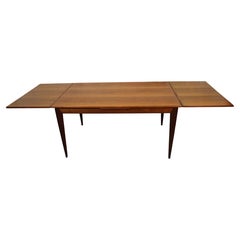 Danish Teak Draw-Leaf Dining Table by J.L. Moller Models