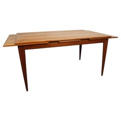 Danish Teak Draw-Leaf Dining Table by J.L. Moller Models