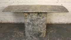 Mid-Century Marble Console Table