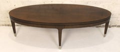 Oval Walnut Coffee Table