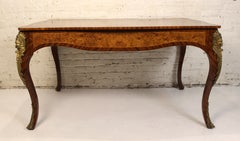 Antique Louis XV French Revival Parquet Dining Table