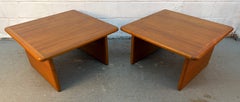 Mesitas auxiliares vintage danesas de teca de Vildbjerg Møbelfabrik