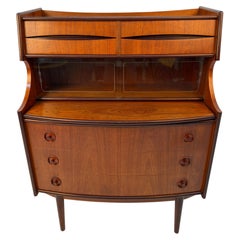 Mid-Century Modern Teak Secretary Desk by Gunnar Falsig for Falsig Møbler