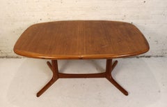 Mid-Century Teak Extending Dining Table by Dyrlund