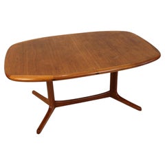 Mid-Century Teak Extending Dining Table by Dyrlund