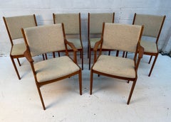 Sechser-Set Mid-Century-Modern-Esszimmerstühle aus Teakholz von Scandinavia Woodworks