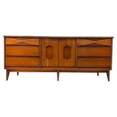 Vintage Bassett "Danique" Nine-Drawer Lowboy Dresser