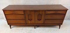 Vintage Bassett "Danique" Nine-Drawer Lowboy Dresser
