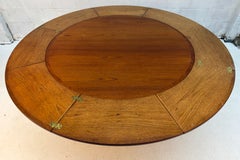 Mid-Century Dyrlund Danish Teak Flip Flap Lotus Dining Table