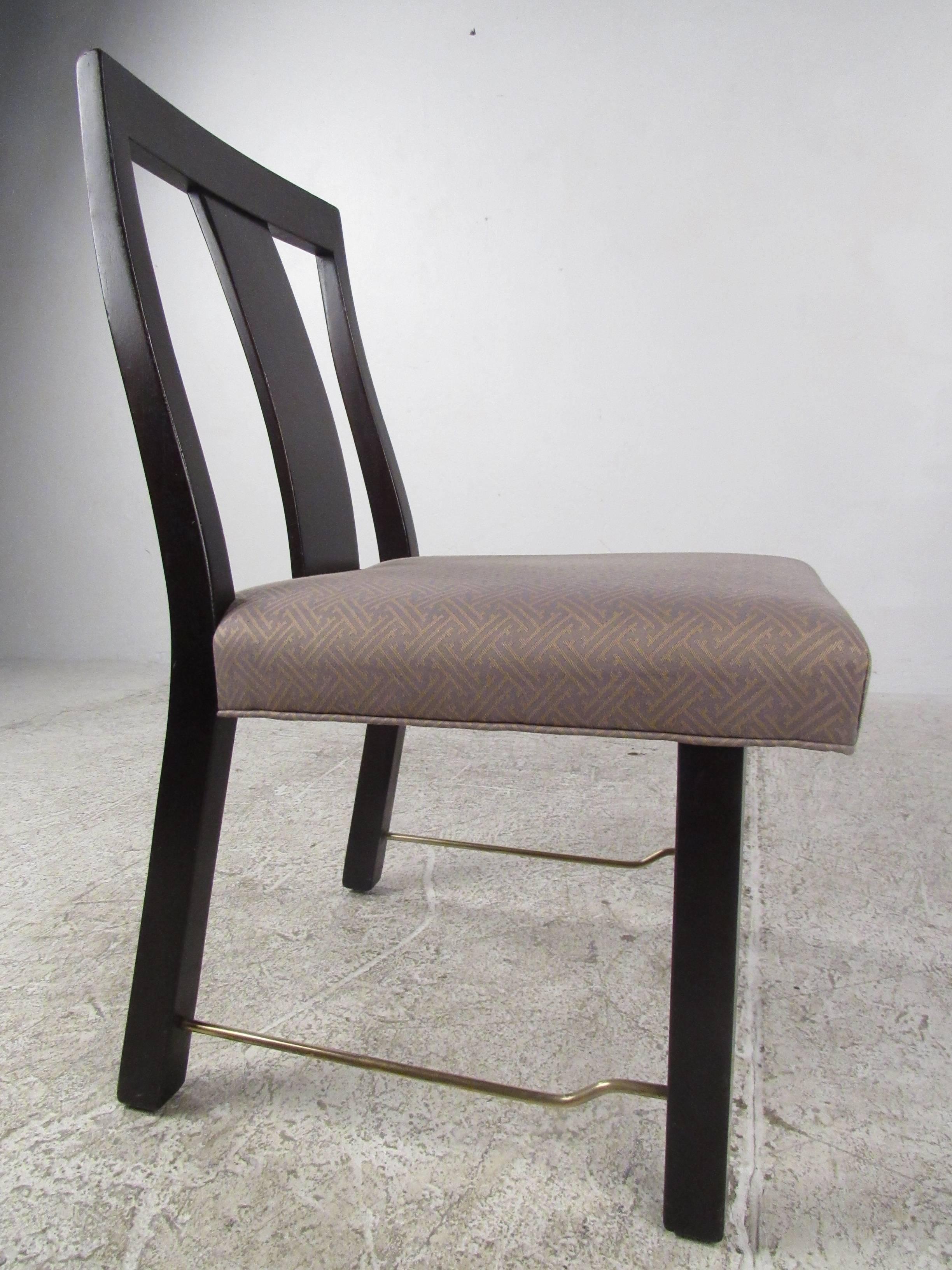 Edward Wormley Dining Chairs for Dunbar In Good Condition For Sale In Brooklyn, NY