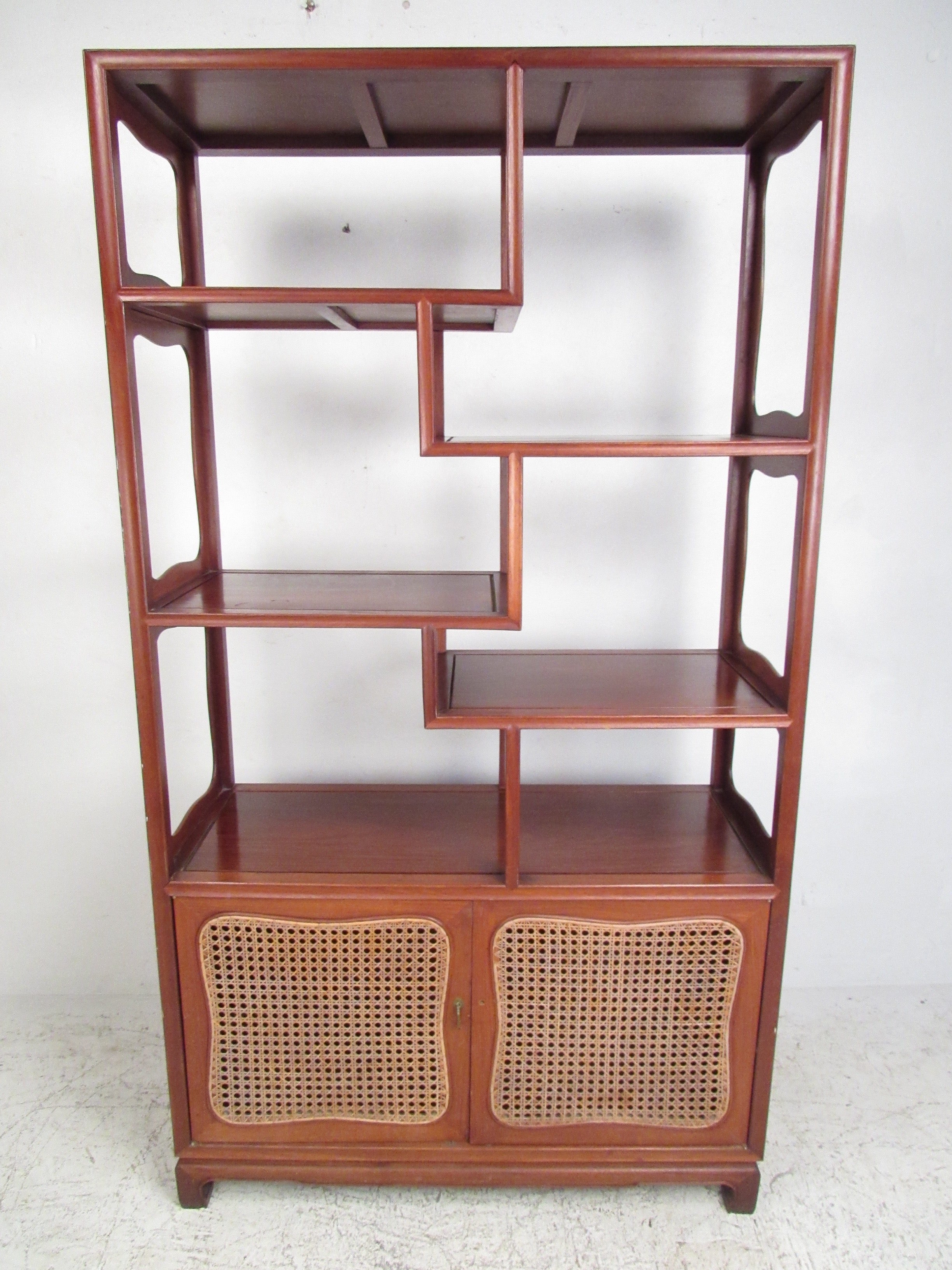 Vintage Modern Asian Influenced Etagere Display Shelf For Sale At Vintage Modern Asian Influenced Etagere Display Shelf For Sale At