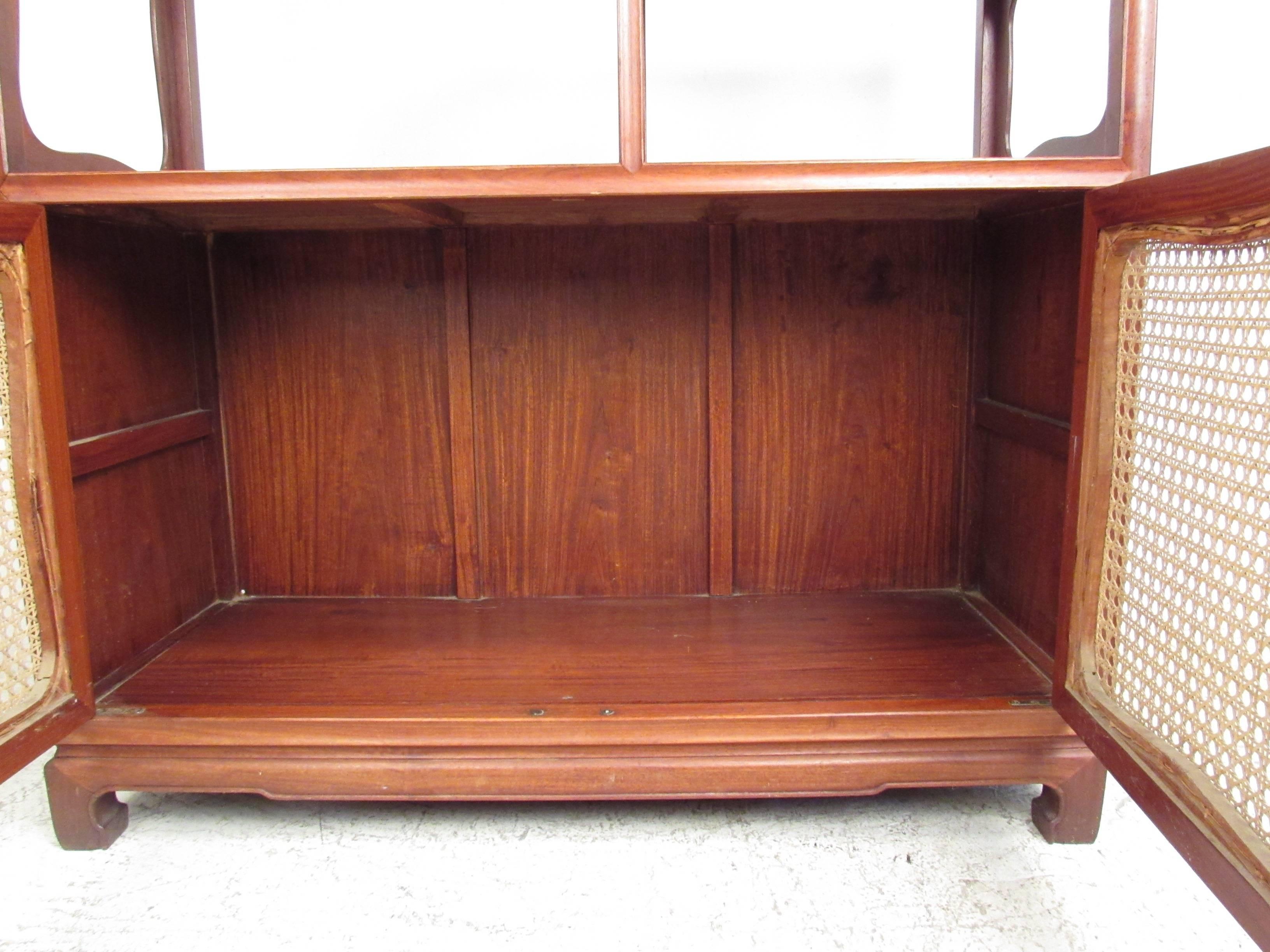 American Vintage Modern Asian Influenced Wall Unit
