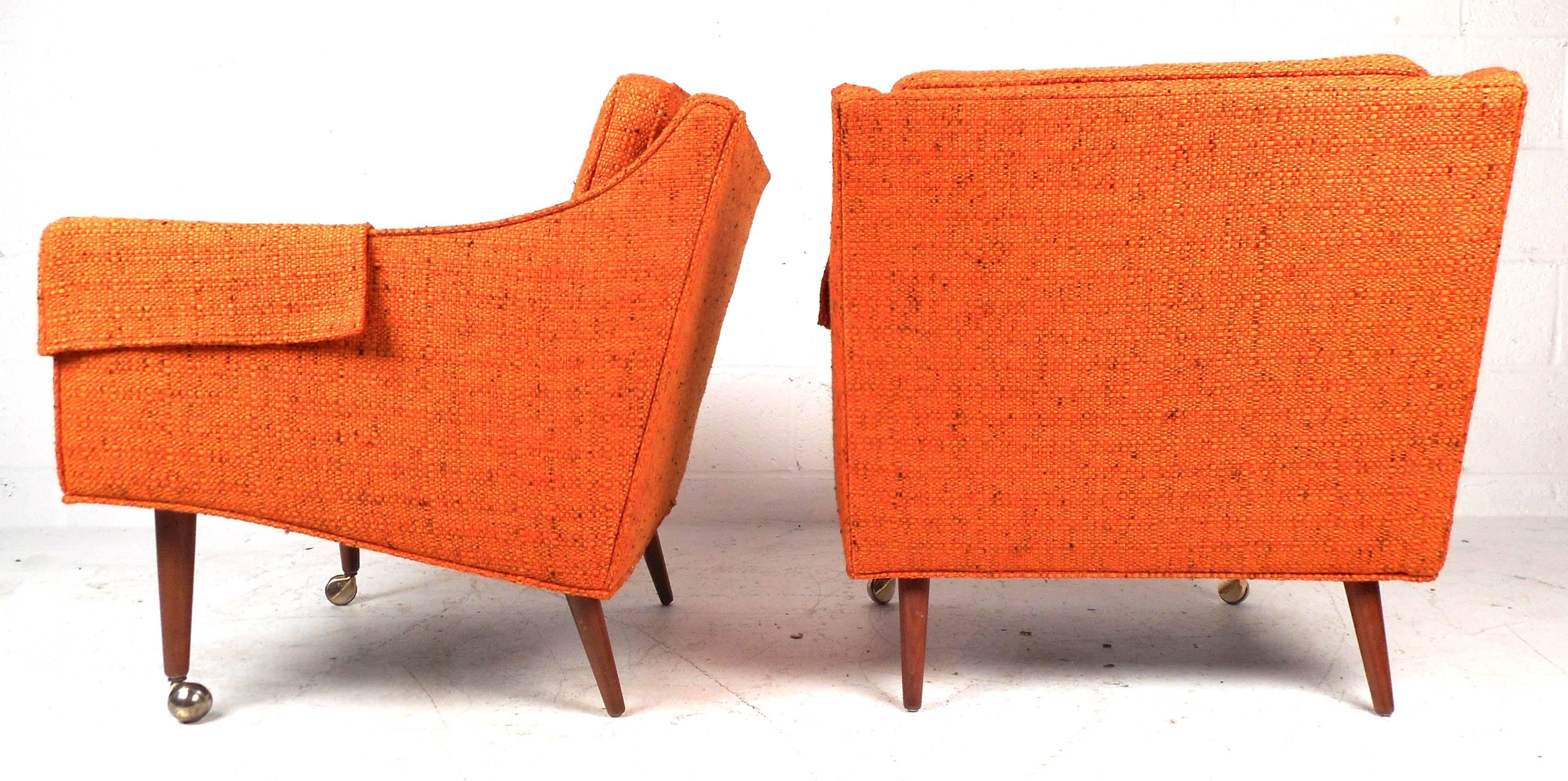 American Set of Milo Baughman Lounge Chairs for Thayer Coggin
