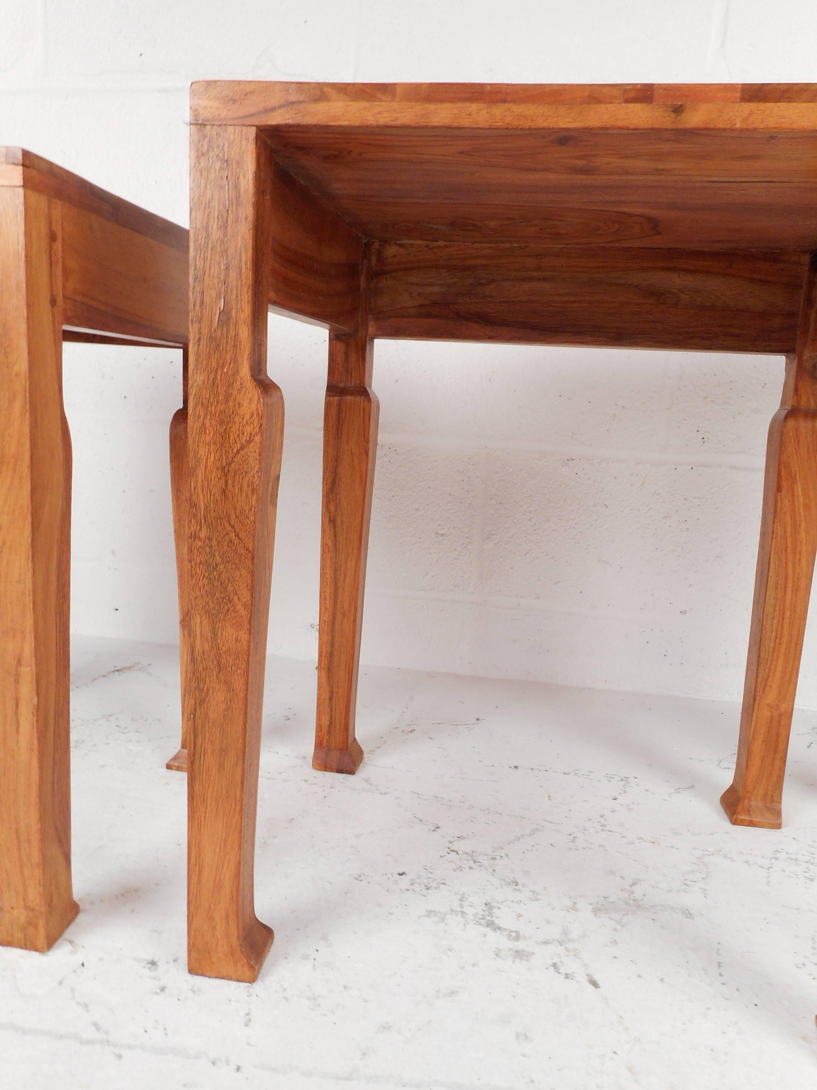 Set of Sculptural Mid-Century Modern Nesting Tables 2