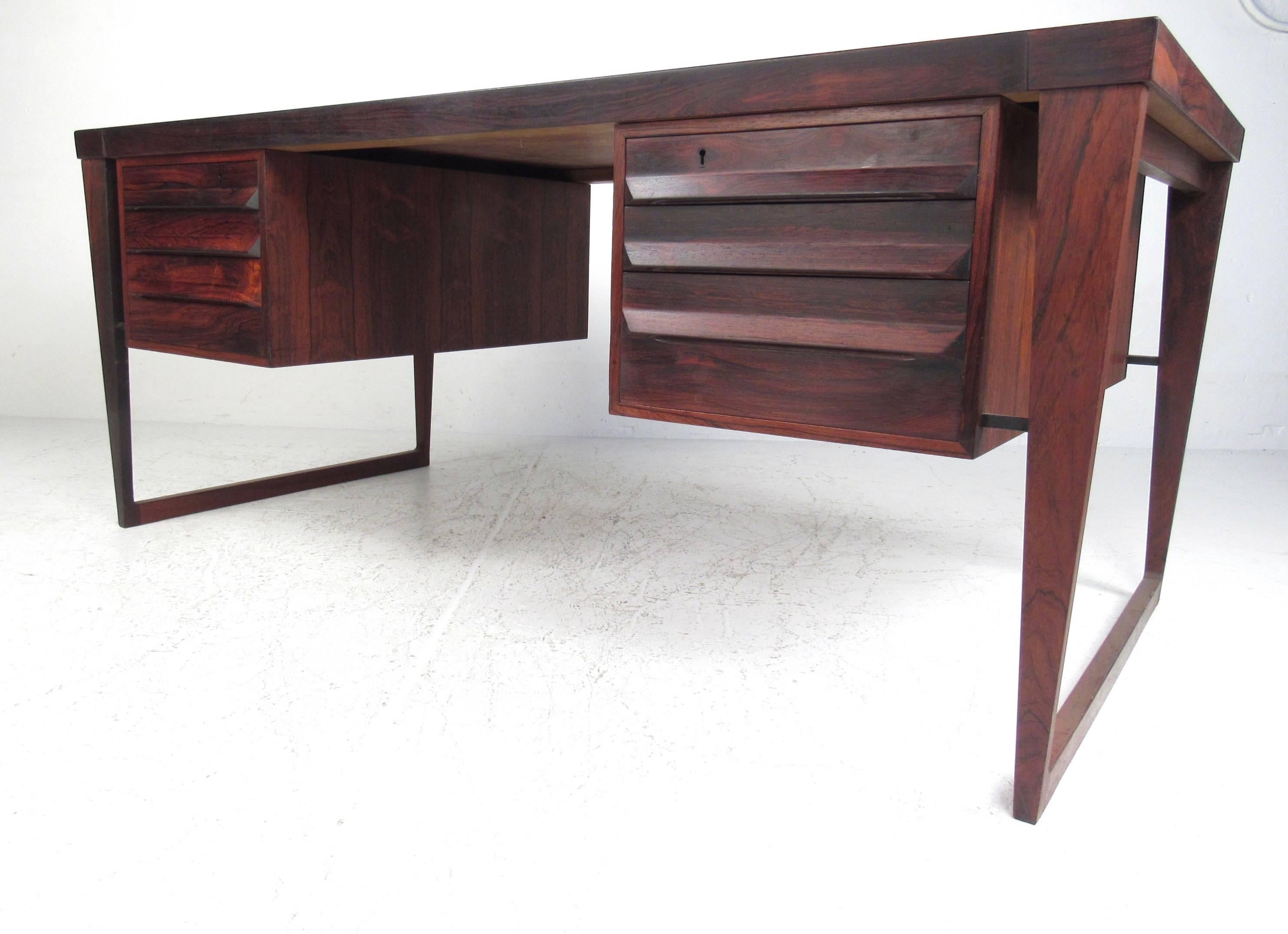 Mid-20th Century Mid-Century Modern Rosewood Executive Desk by Kai Kristiansen