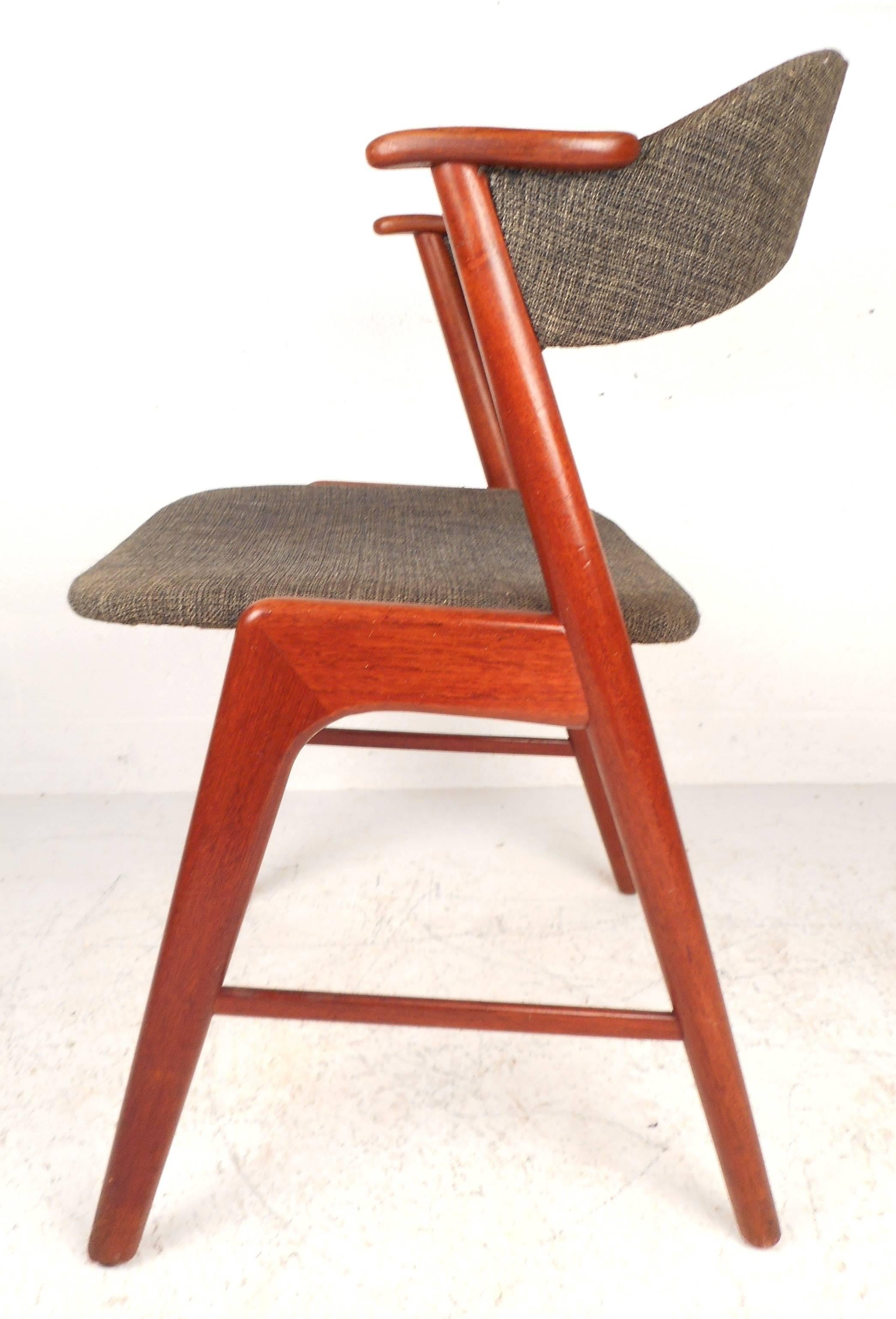 Mid-Century Modern Set of Danish Teak Dining Chairs by Kai Kristiansen for Korup Stolefabrik