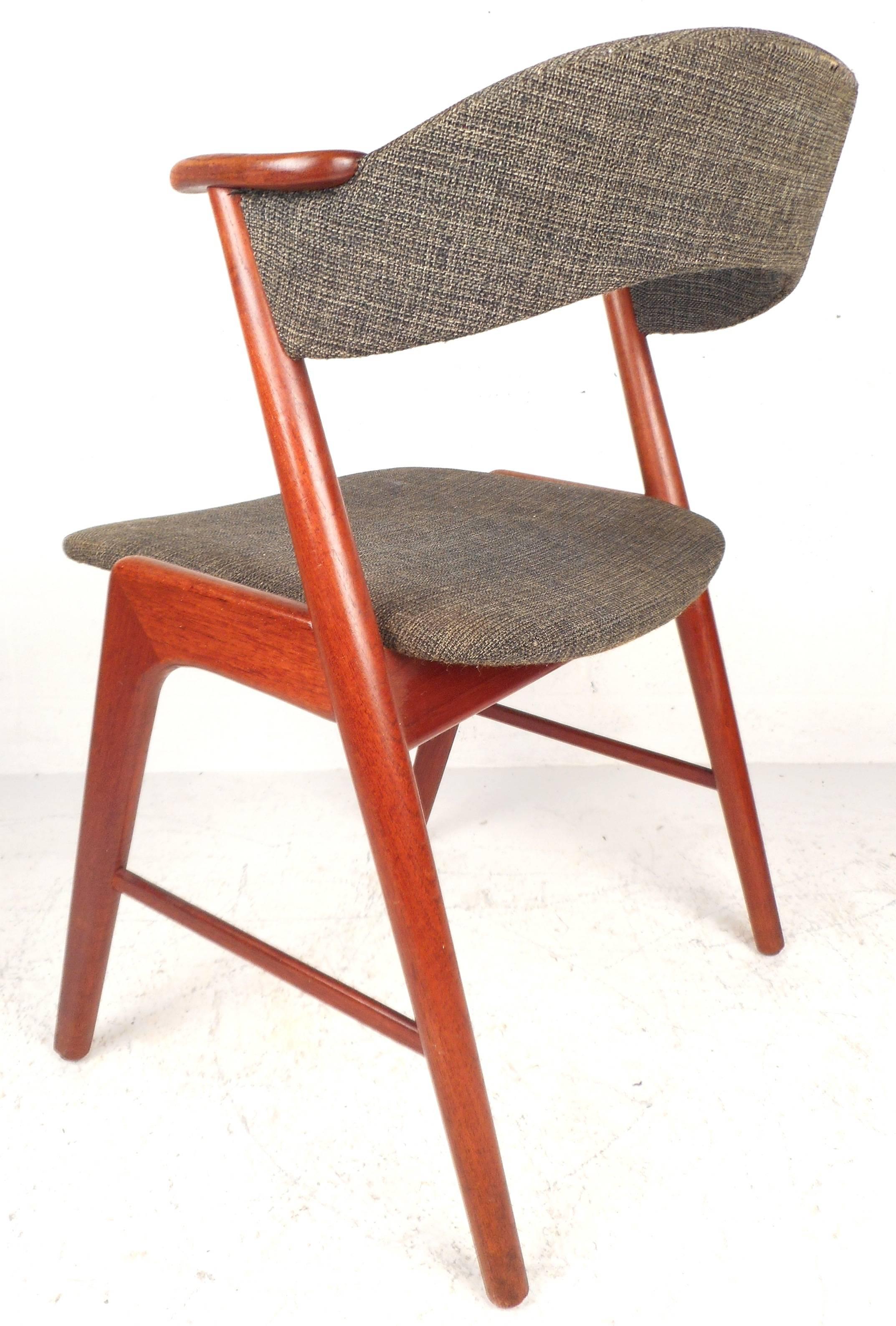 Set of Danish Teak Dining Chairs by Kai Kristiansen for Korup Stolefabrik In Good Condition In Brooklyn, NY