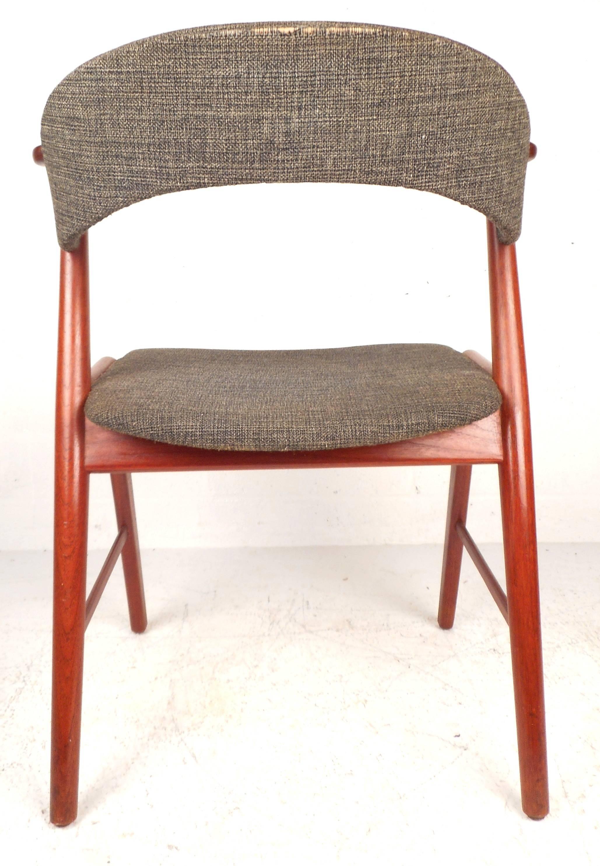 Mid-20th Century Set of Danish Teak Dining Chairs by Kai Kristiansen for Korup Stolefabrik