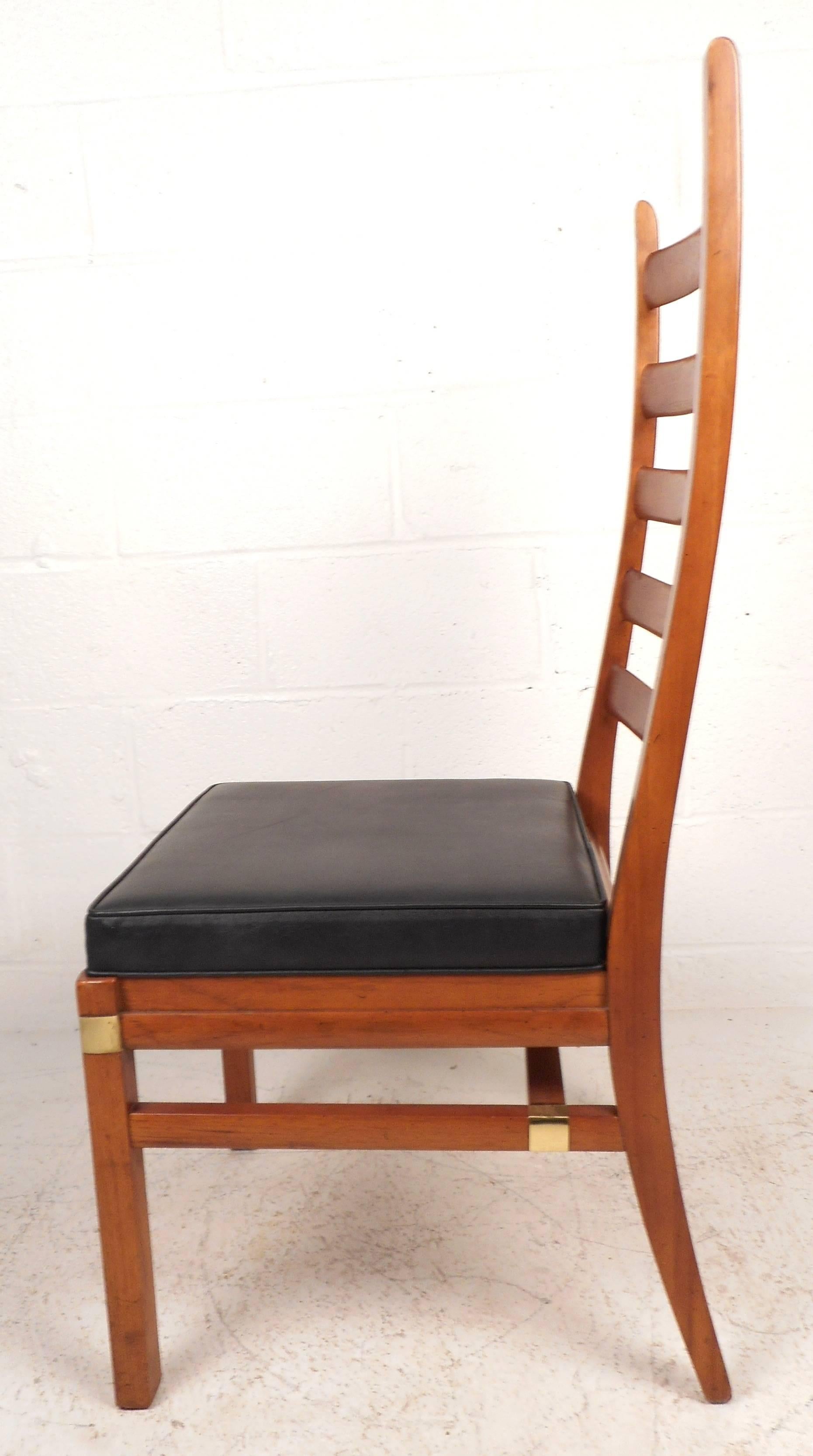 mid century ladder back chairs