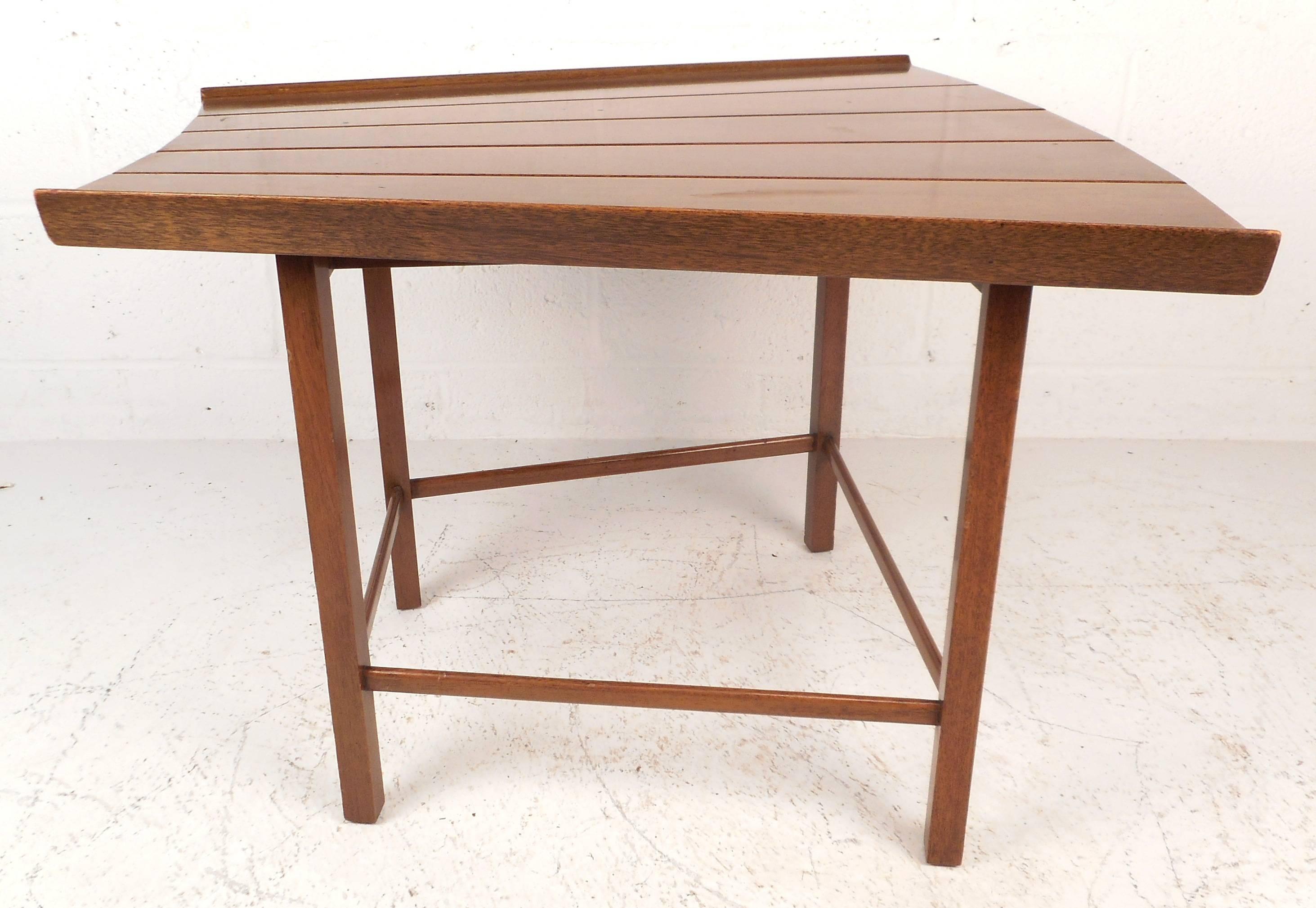 American Mid-Century Modern Dunbar Style Slat Bench