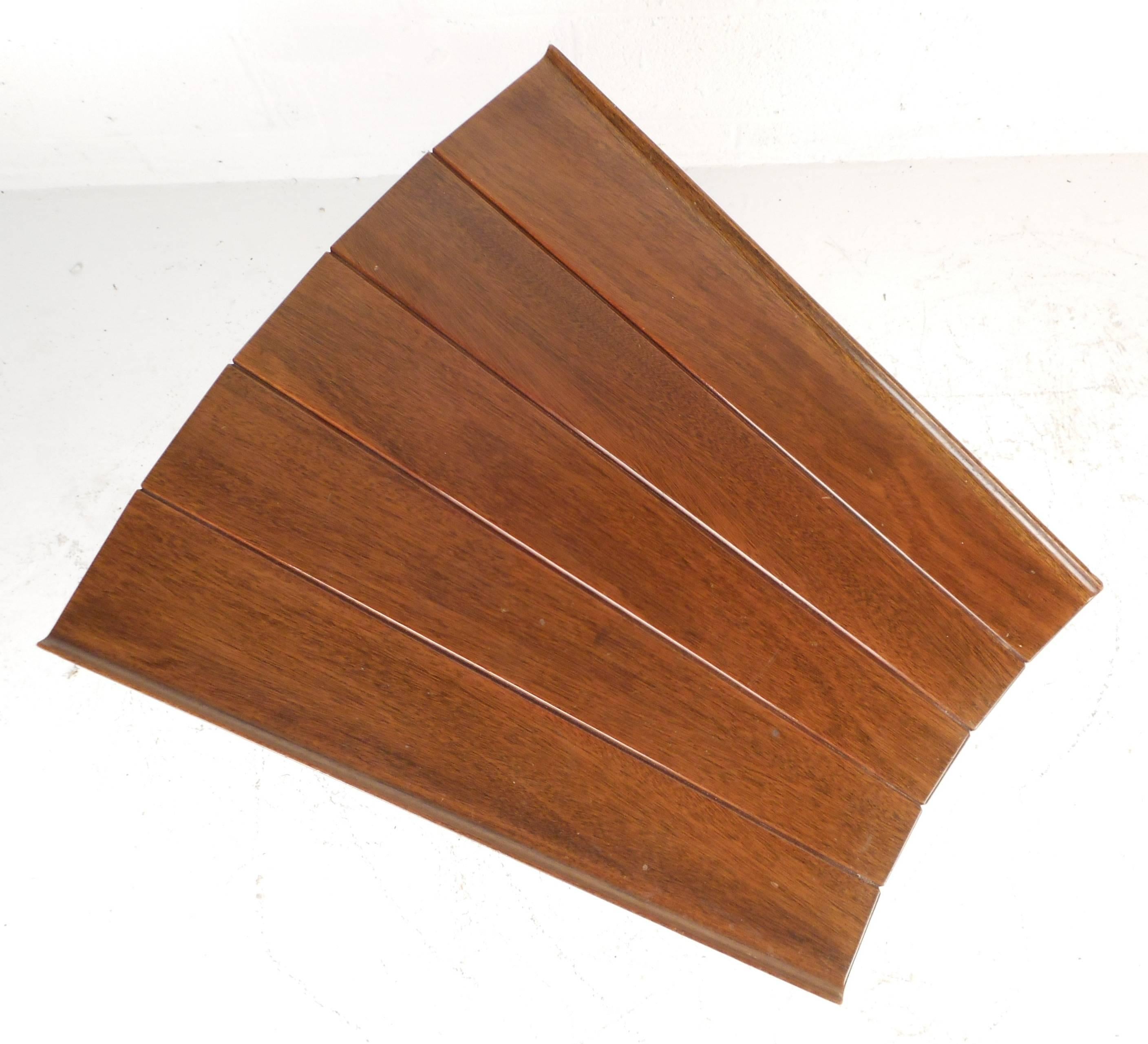 Late 20th Century Mid-Century Modern Dunbar Style Slat Bench