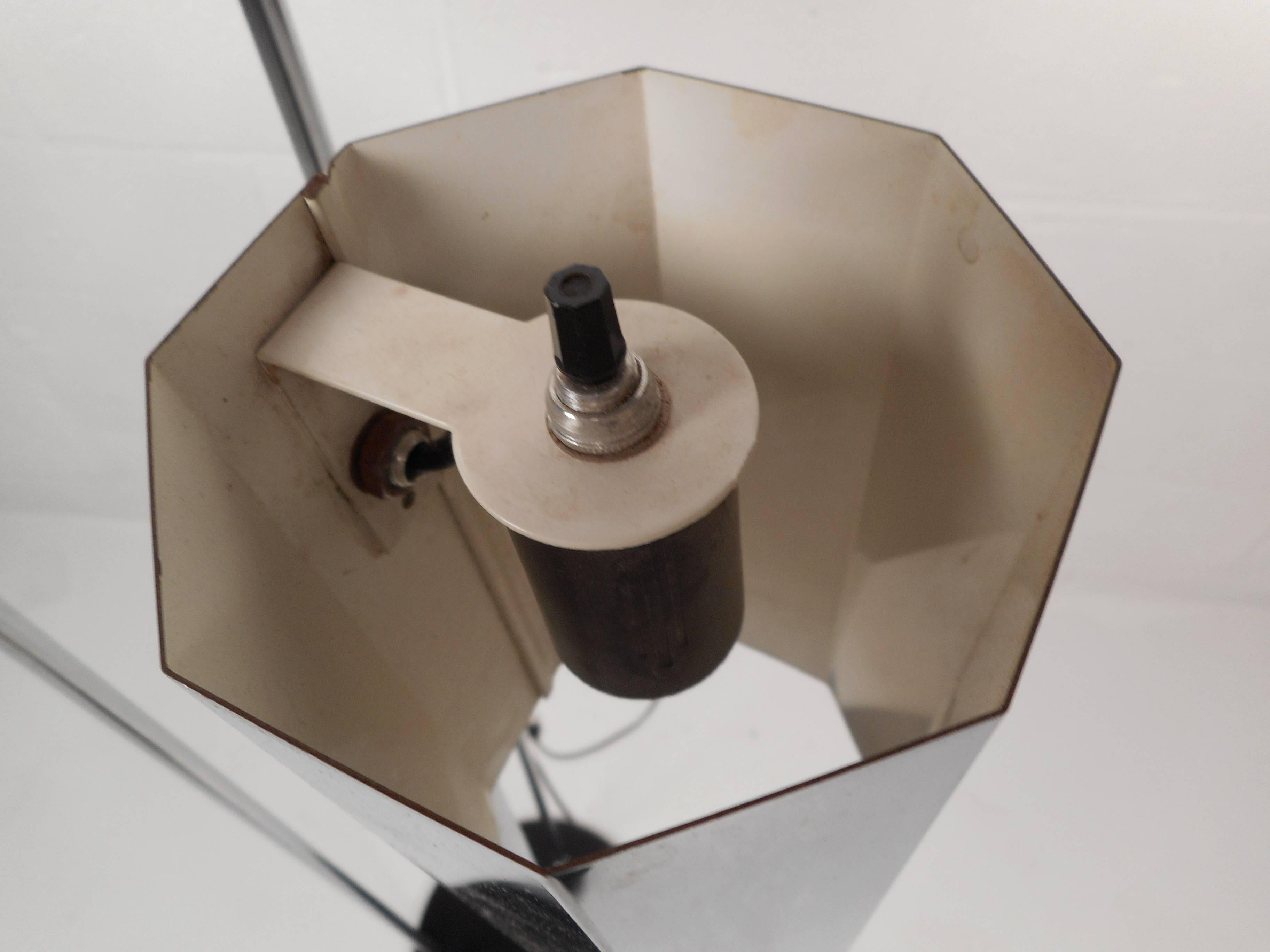 Mid-Century Modern Adjustable Chrome Floor Lamp 1