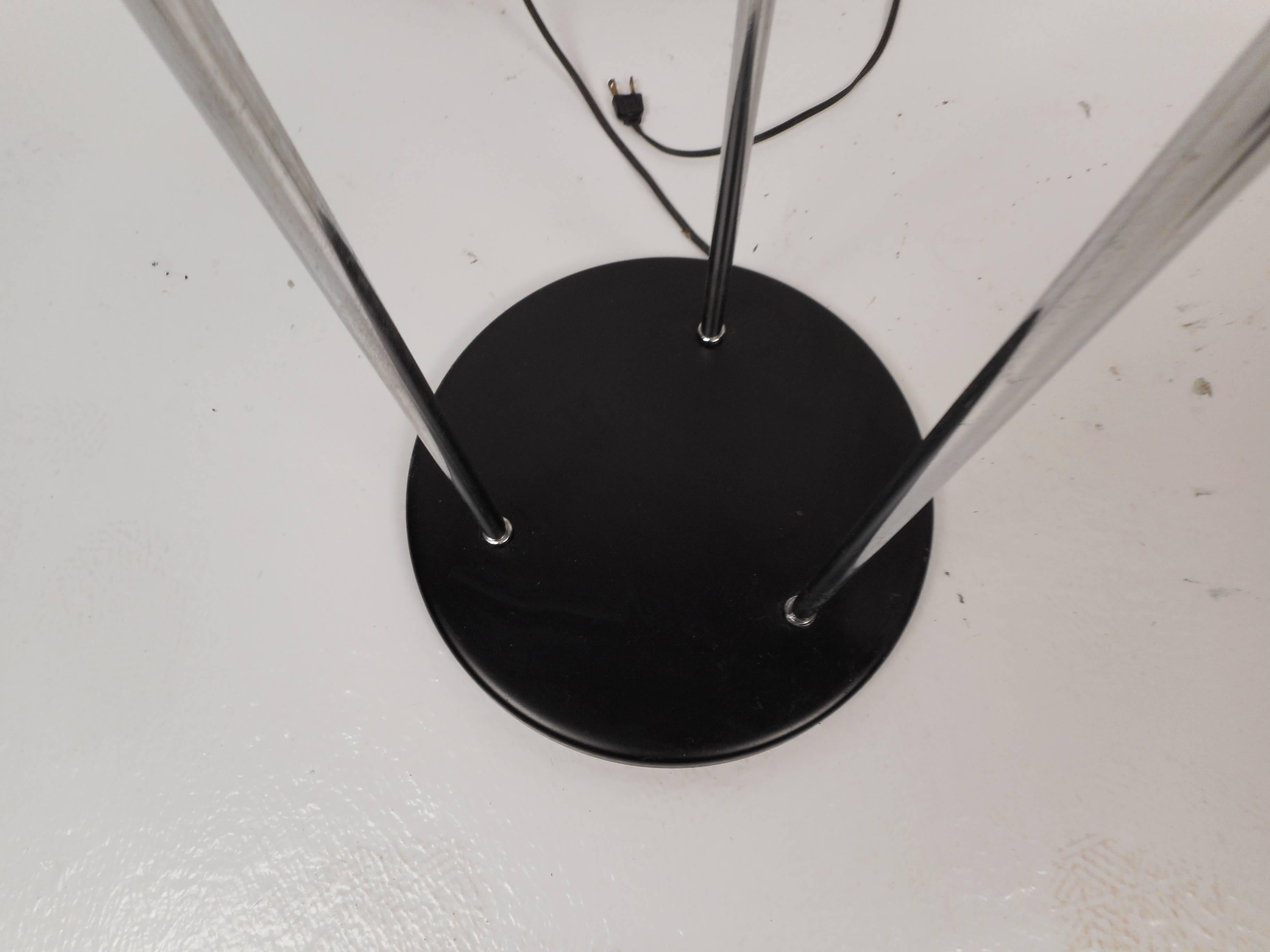 Mid-Century Modern Adjustable Chrome Floor Lamp 2