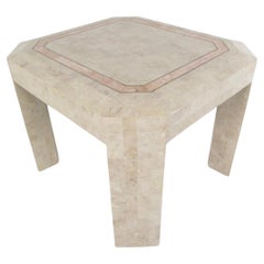Tessellated Stone Table w/ Inlay Top attr Maitland Smith