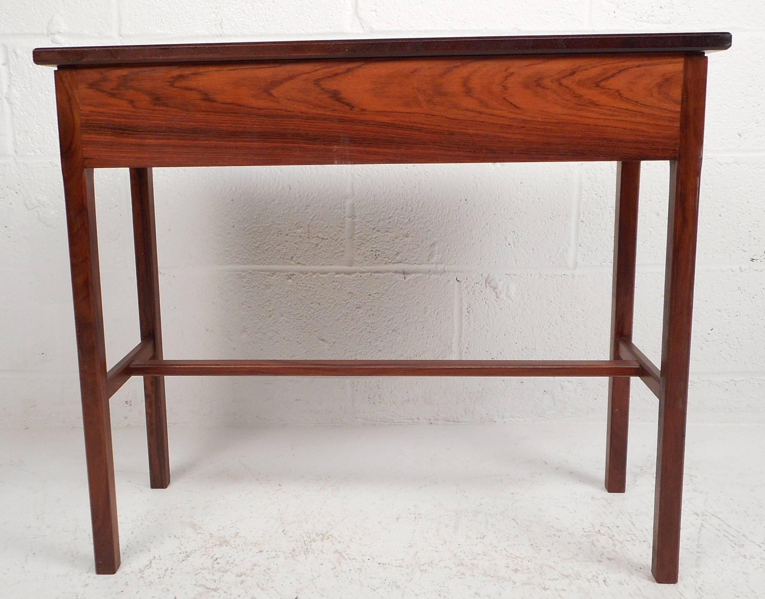Mid-Century Modern Small Two-Door Rosewood Console Table 1