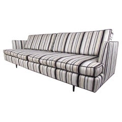 Vintage Mid-Century Striped Sofa