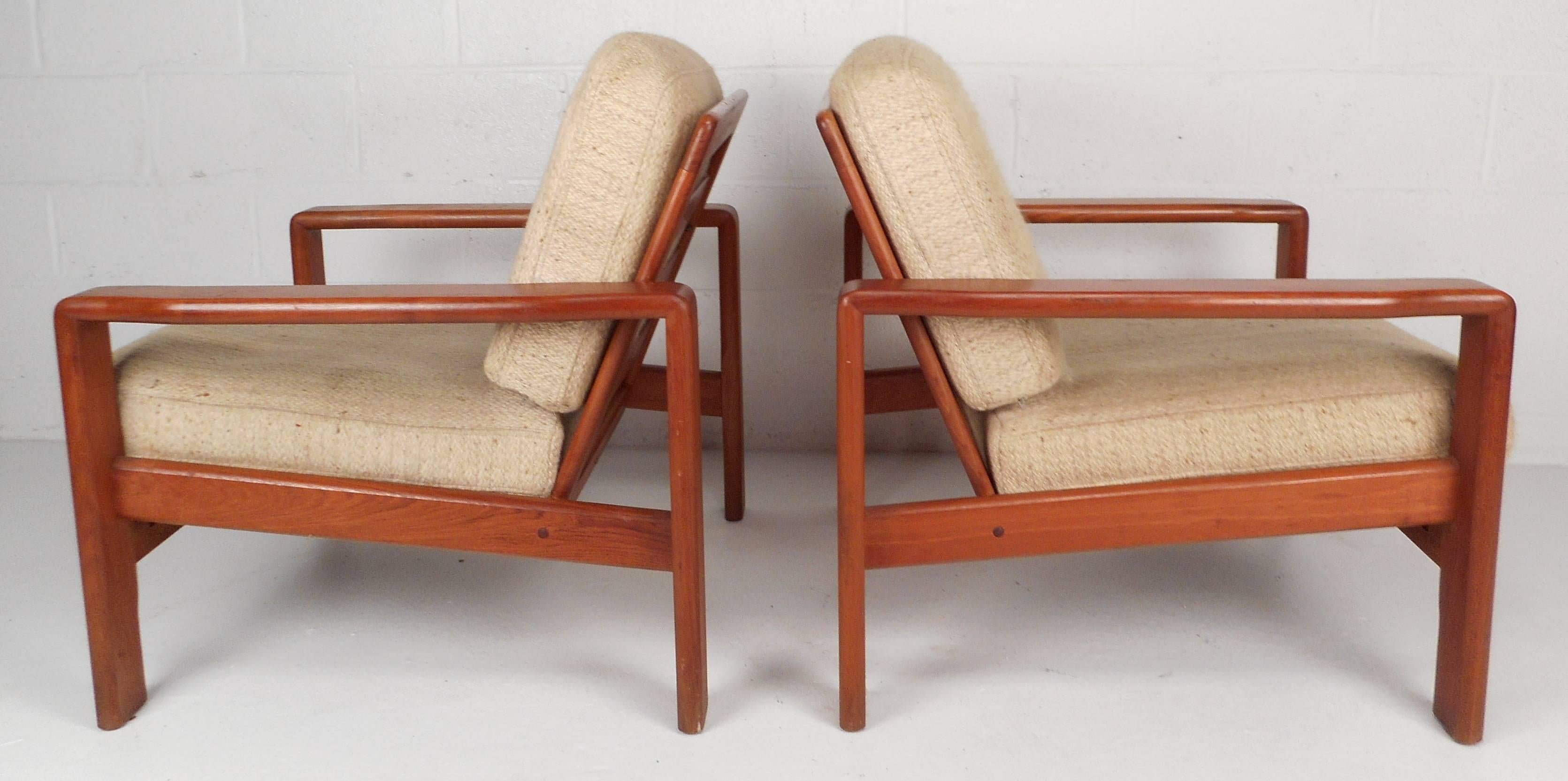 mid century teak chair