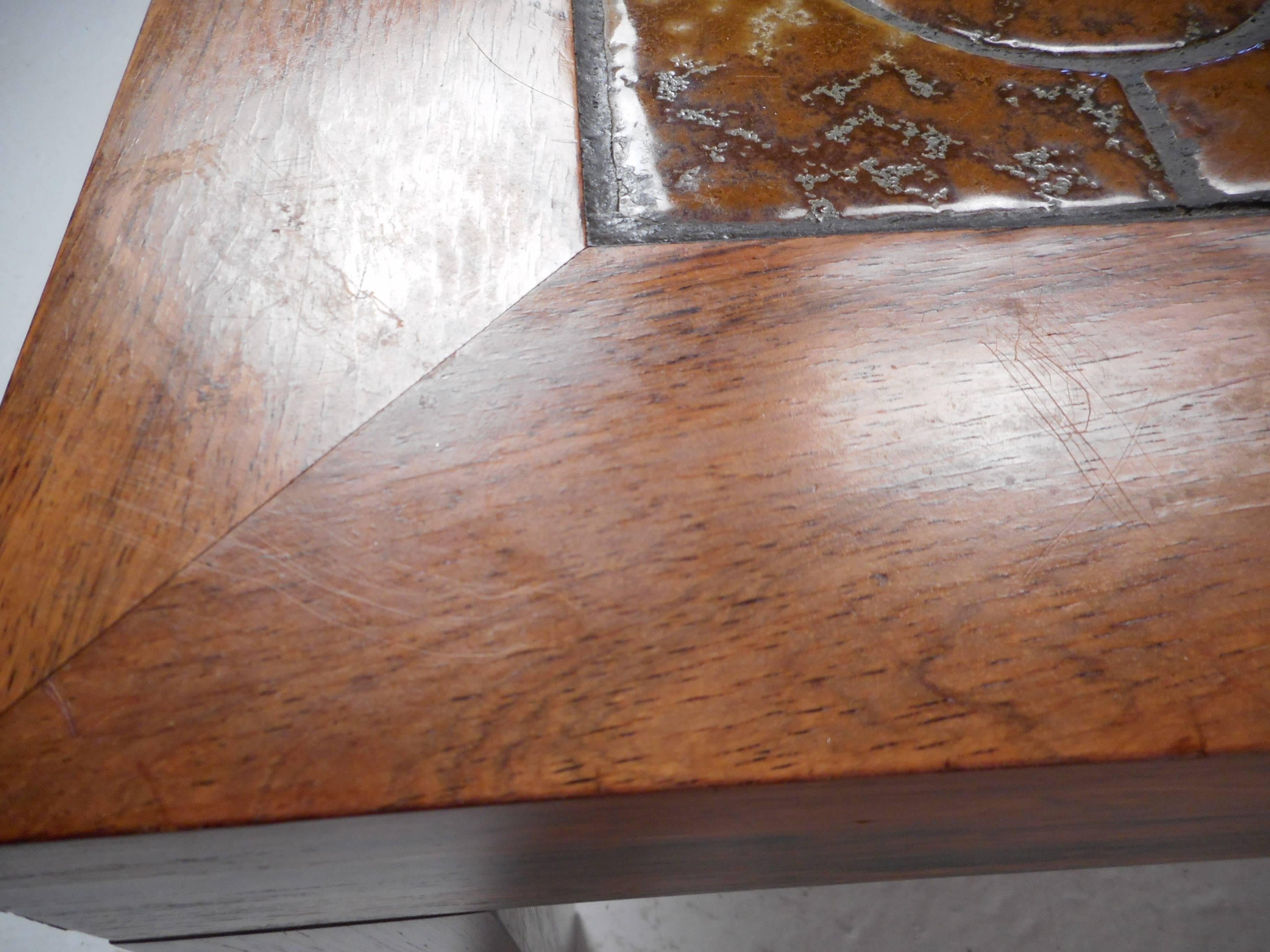 20th Century Vintage Danish Rosewood Table in the manner of Tue Poulsen For Sale