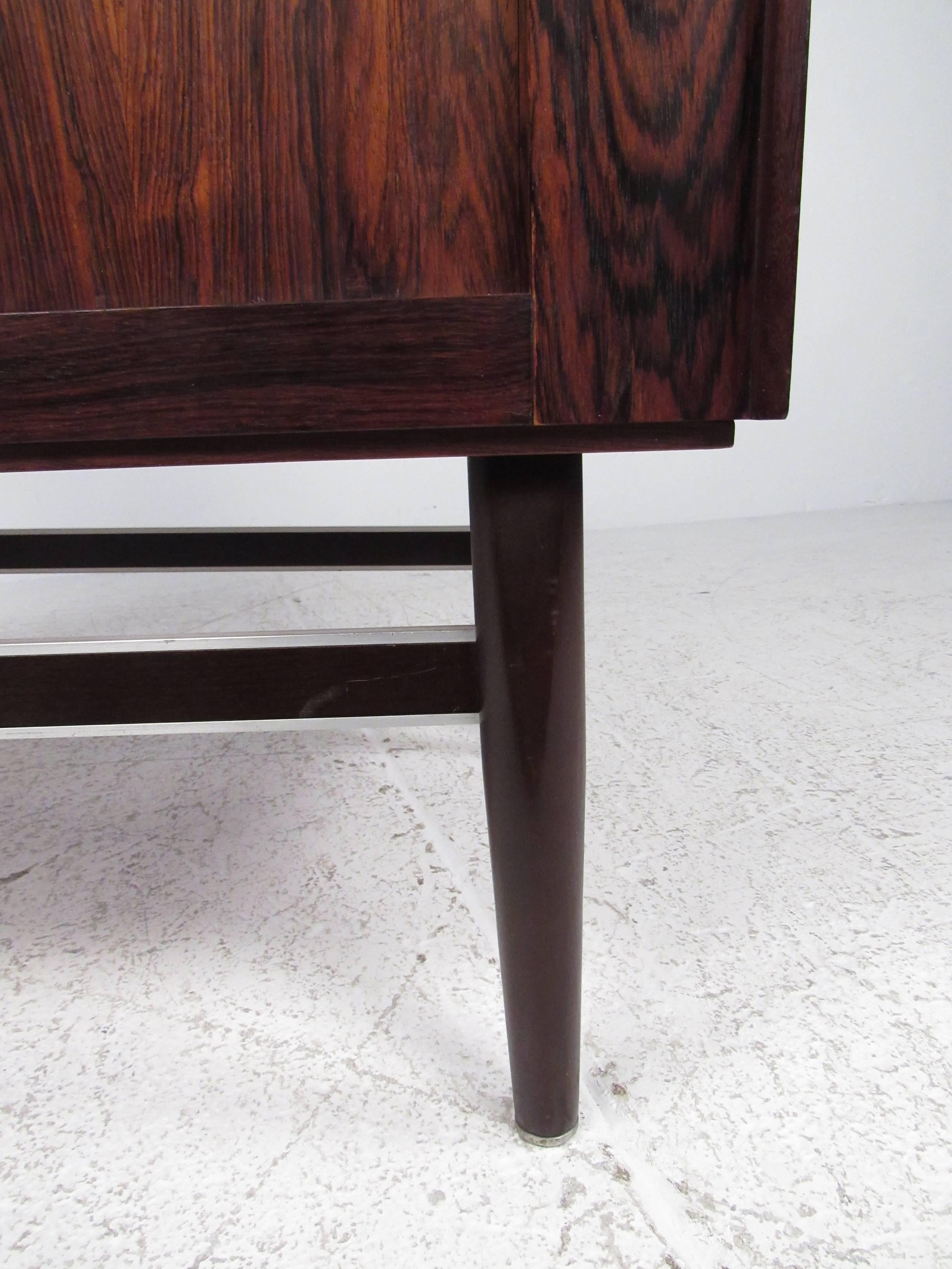 Petite Rosewood Sideboard In Good Condition In Brooklyn, NY