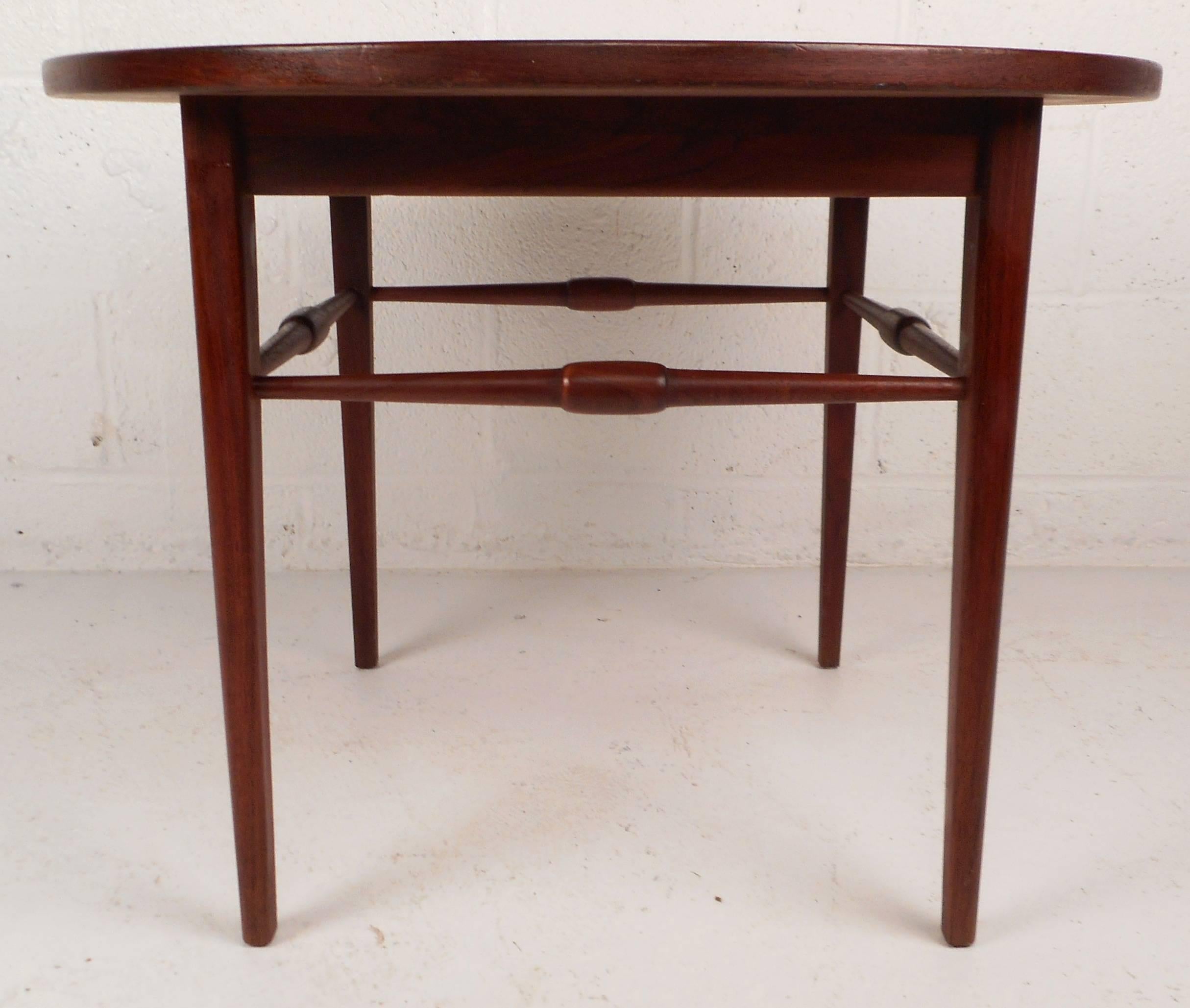 American Mid-Century Modern Round End Table