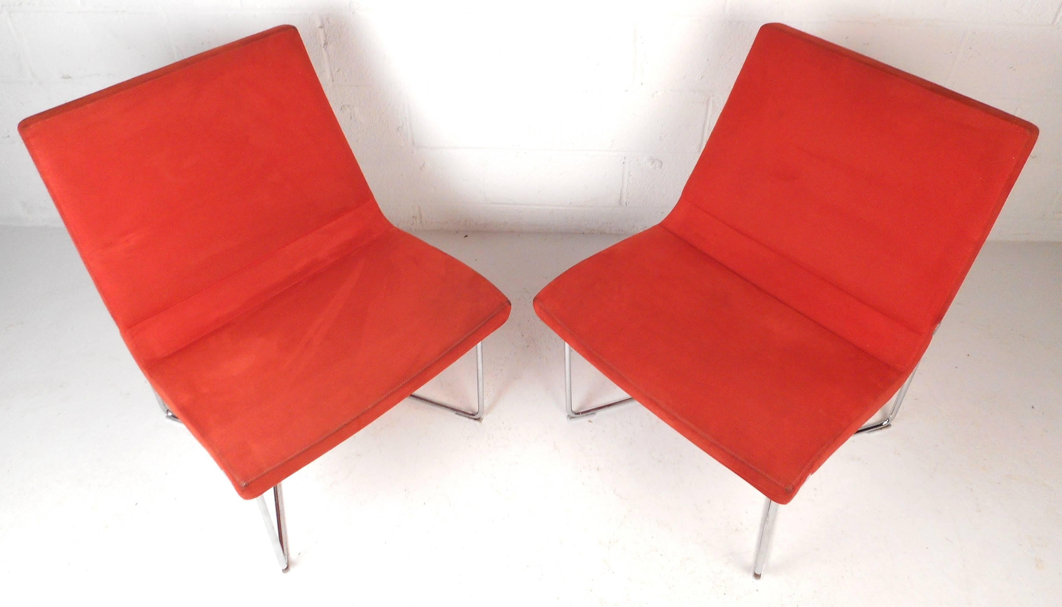 Mid-Century Modern 'Forum Group' by Harter Slipper Lounge Chairs For Sale