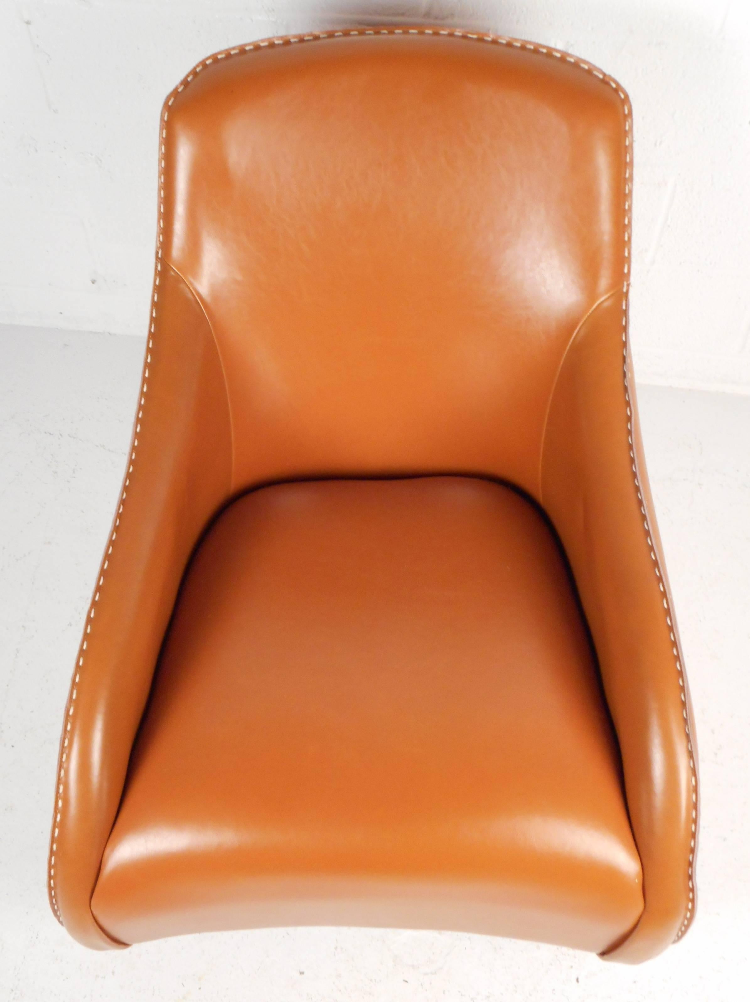 Contemporary Modern Leather Rocking Chair 1