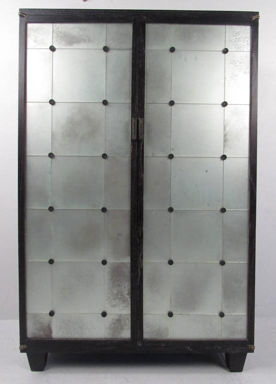 Contemporary Modern Glass Front For Sale at 1stDibs