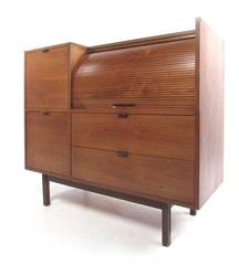 Mid-Century Modern Roll Top Desk by Hooker