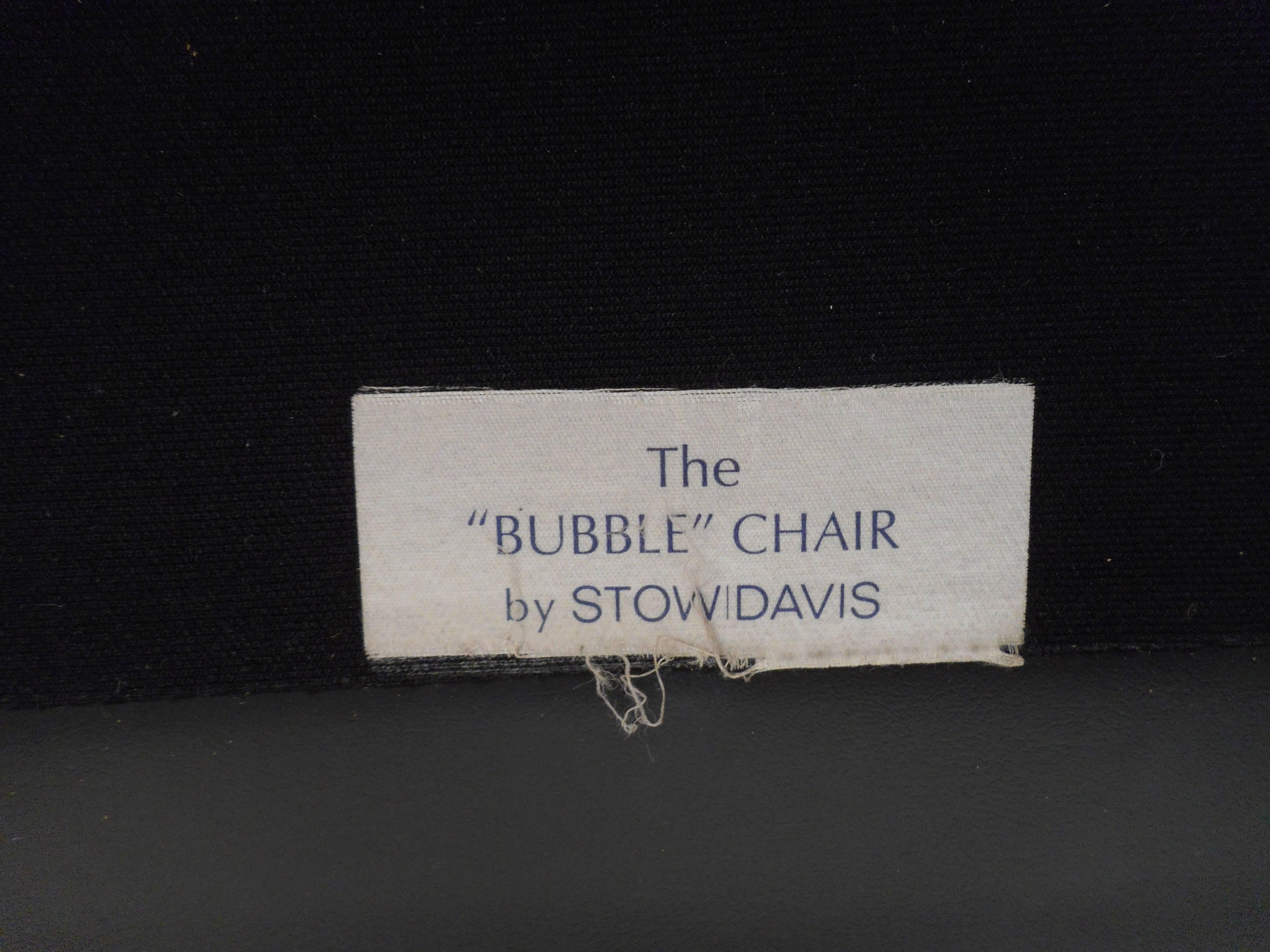 Late 20th Century Pair of Mid-Century Modern Bubble Chairs by Stow Davis
