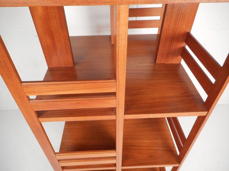 MidCentury Modern Danish Teak Revolving Bookshelf at 1stDibs
