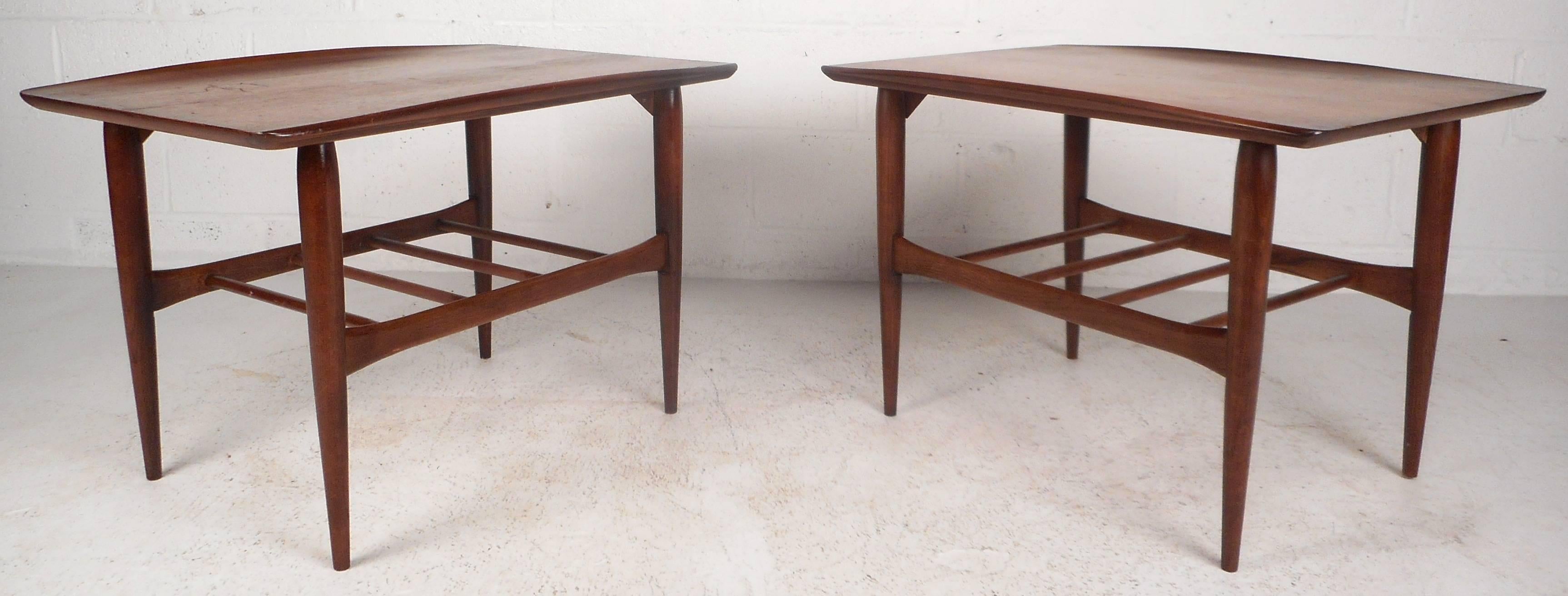 vintage bassett end tables